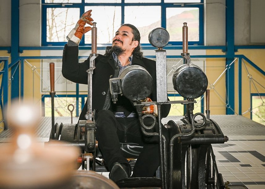 Einfahrt ins Bergwerks Sondershausen:...