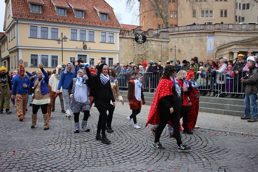 Rosenmontag auf dem Markt Sondershausen