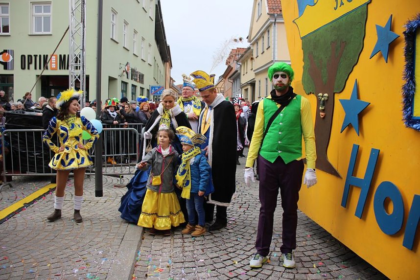 Rosenmontag auf dem Markt Sondershausen
