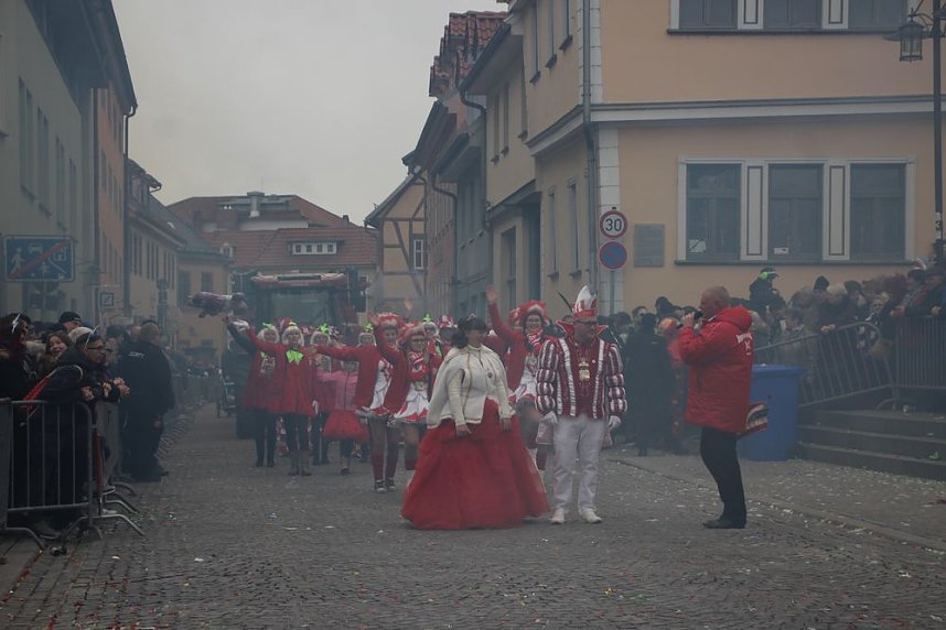 Rosenmontag auf dem Markt Sondershausen