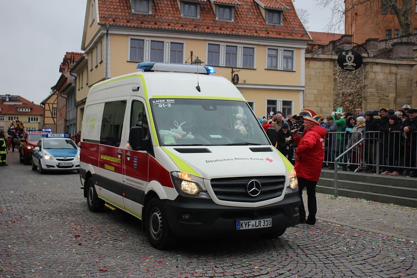 Rosenmontag auf dem Markt Sondershausen