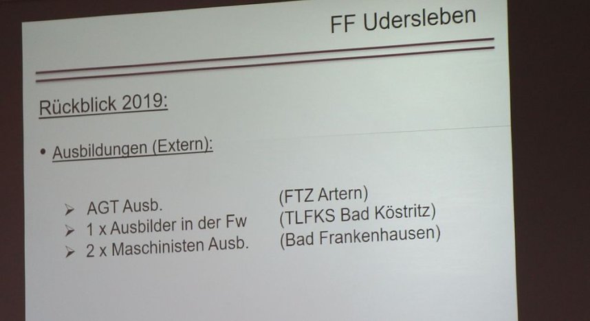 Gemeinsame Jahreshauptversammlung der FFW Bad Frankenhausens