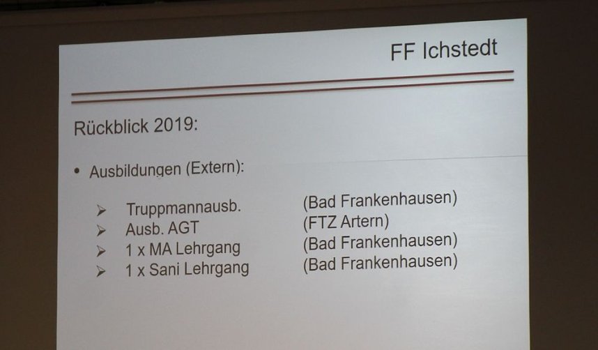 Gemeinsame Jahreshauptversammlung der FFW Bad Frankenhausens
