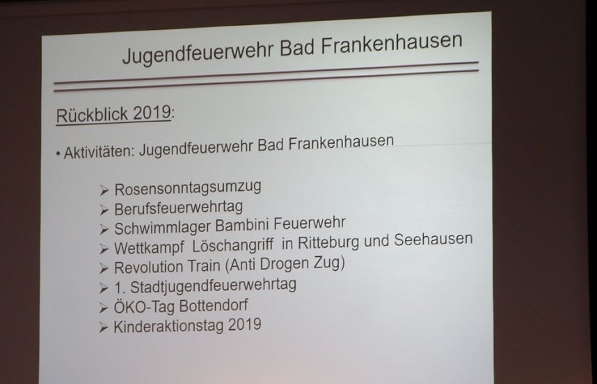Gemeinsame Jahreshauptversammlung der FFW Bad Frankenhausens