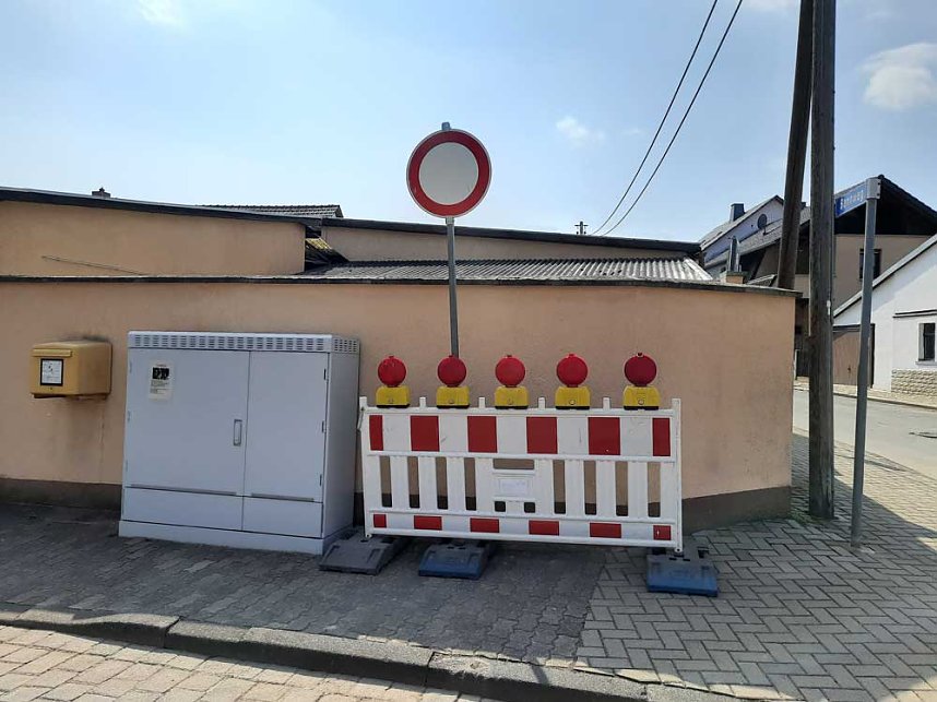 Ab Dienstag Stra&szlig;e gesperrt