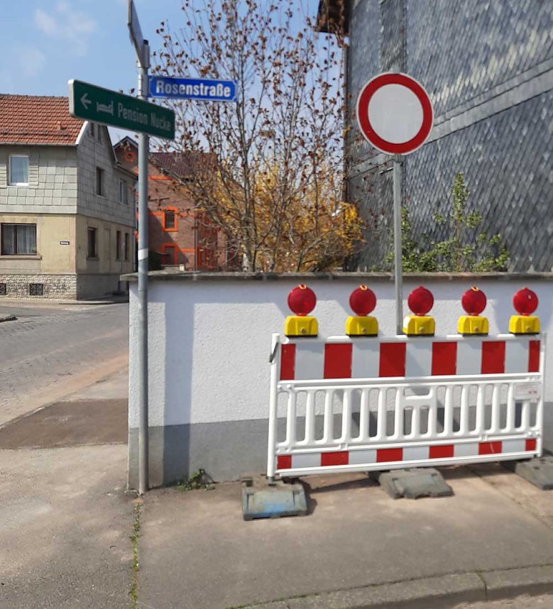 Ab Dienstag Stra&szlig;e gesperrt