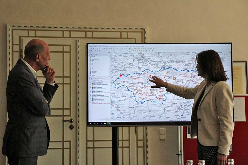 Geoinformationssystem im Rahmen des Corona-Krisenmanagements