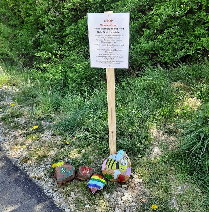 Mitmachaktion am Radweg