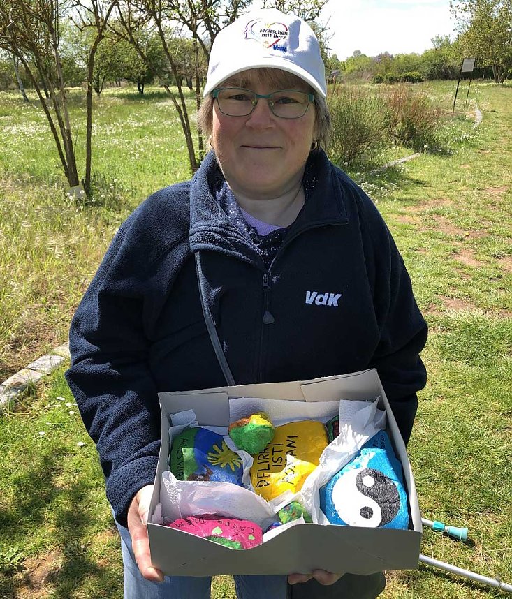 VdK Ortsverband Artern verl&auml;ngert Steinkette