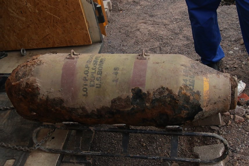 Am Nordh&auml;user Theater wurde heute ein weiterer Blindg&auml;nger aus dem zweiten Weltkrieg erfolgreich entsch&auml;rft