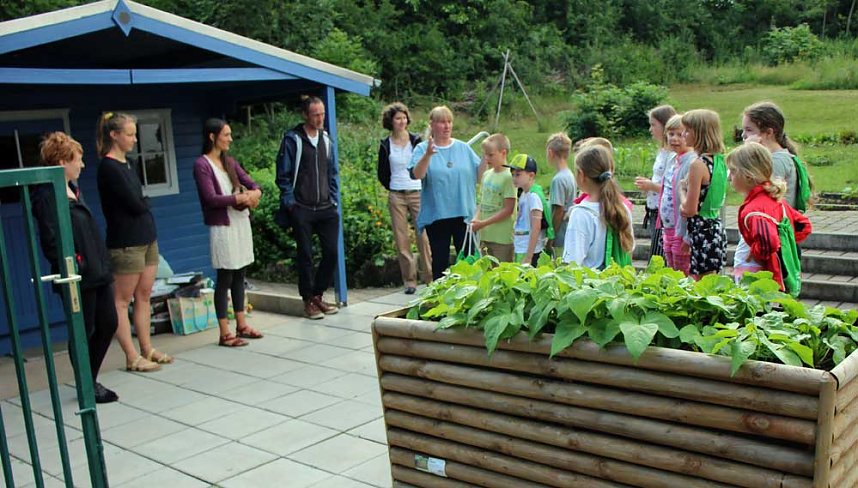 Heute wurde an der GS Franzberg geerntet und ges&auml;t