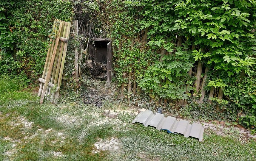 Brennender Stromkasten