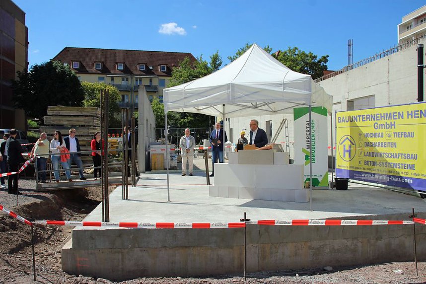 Grundsteinlegung am Wippertor