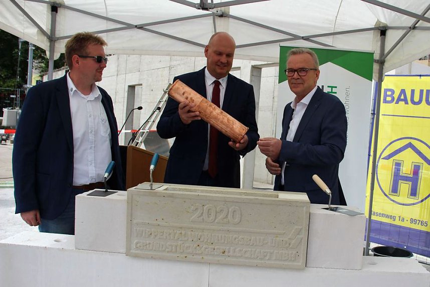 Grundsteinlegung am Wippertor