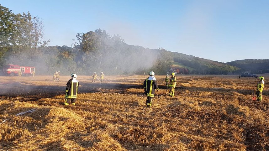 Feldbrand auch im Kyffh&auml;userkreis