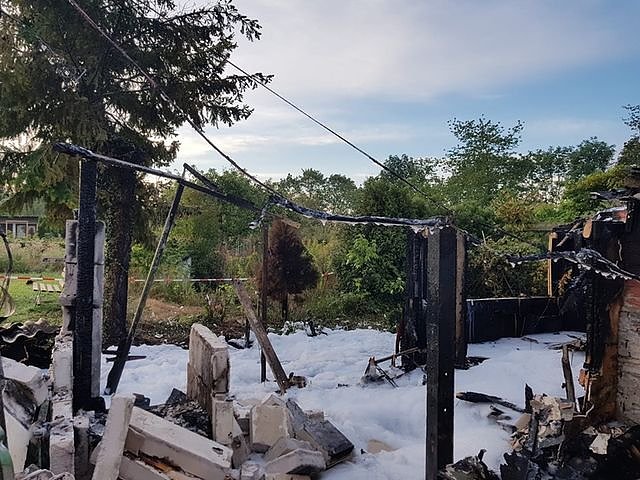 Gartenlaubenbrand in Ro&szlig;leben