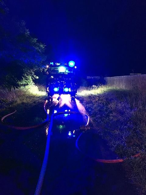 Gartenlaubenbrand in Ro&szlig;leben