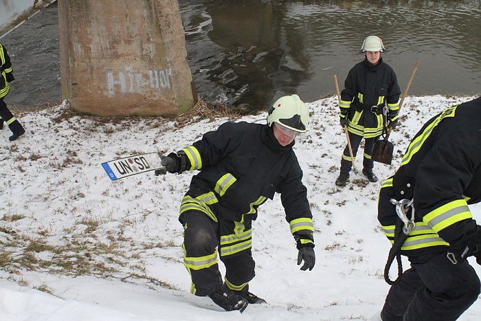 Geborgenes Nummernschild