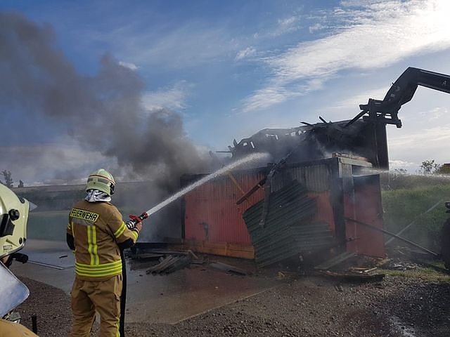 Brandeinsatz in Ro&szlig;leben