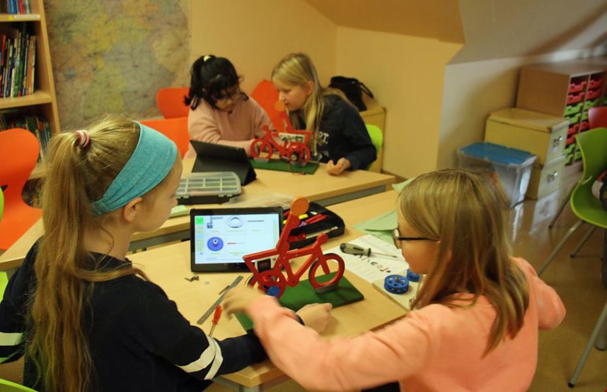 Mit modernster Technik an der GS Franzberg gearbeitet