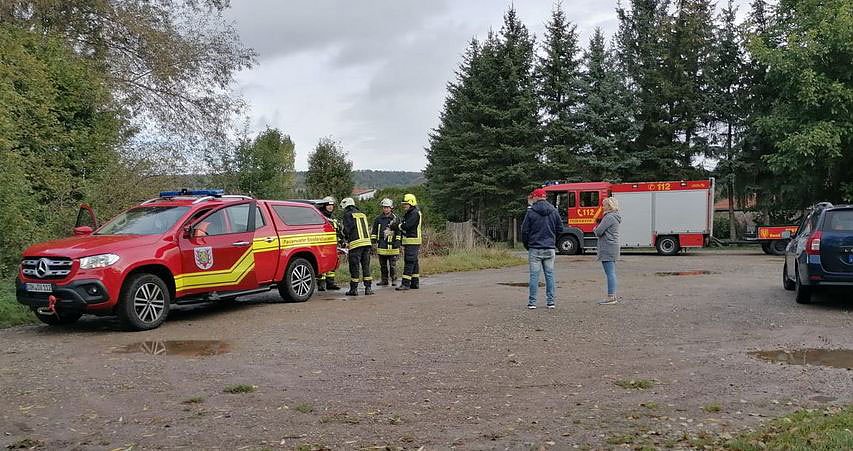 Junger Kauz in misslicher Lage