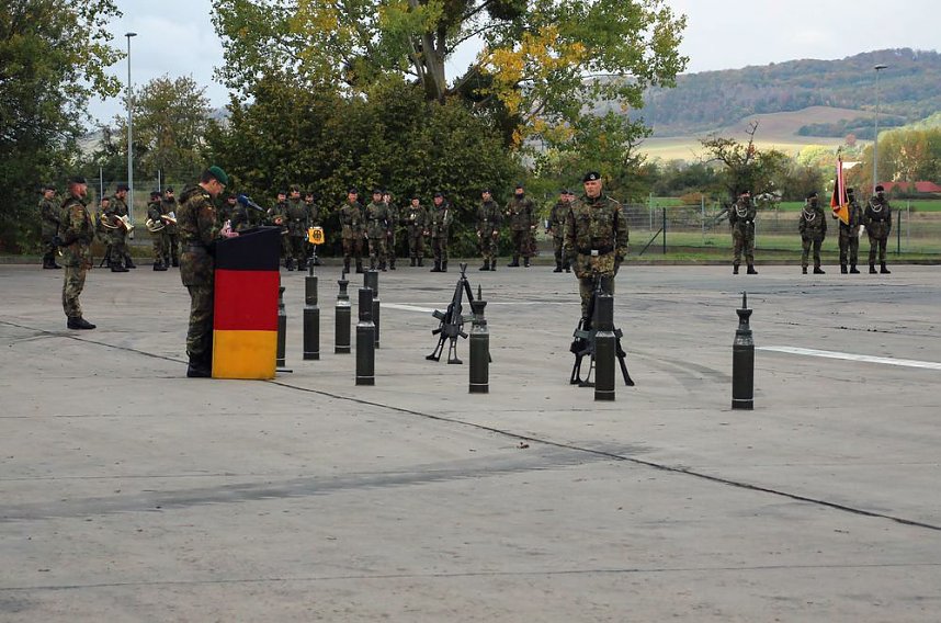 Kommandeurswechsel beim Panzerbataillon 393 "Th&uuml;ringer L&ouml;we" in der Kyffh&auml;user Kaserne Bad Frankenhausen statt....