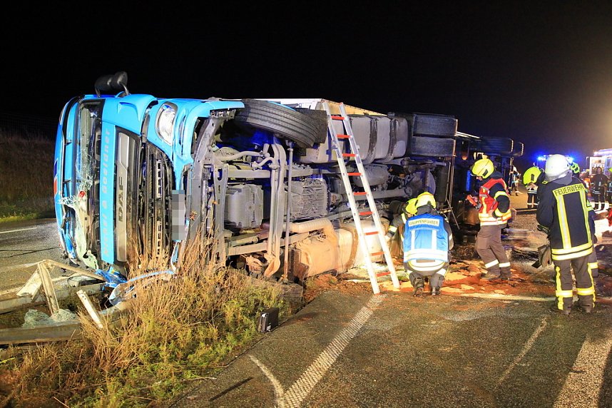 LKW-Unfall auf der A 38
