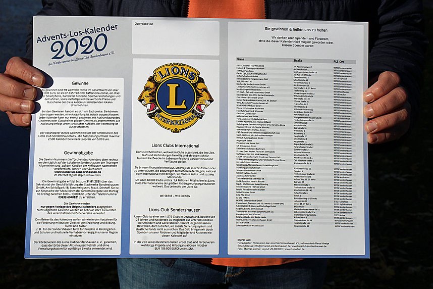 Advents-Los-Kalender 2020 kommt in den Verkauf