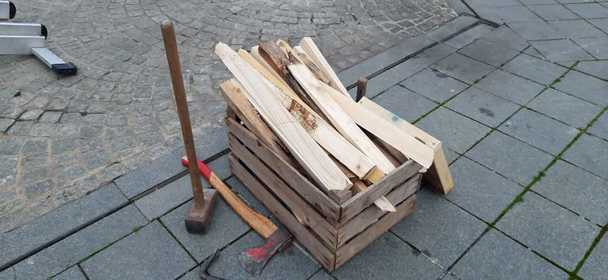 Auch in Sondershausen steht der Weihnachtsbaum