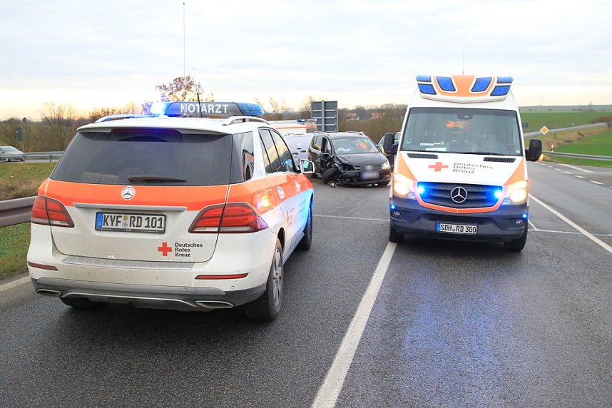 Schwerer Unfall auf der B249