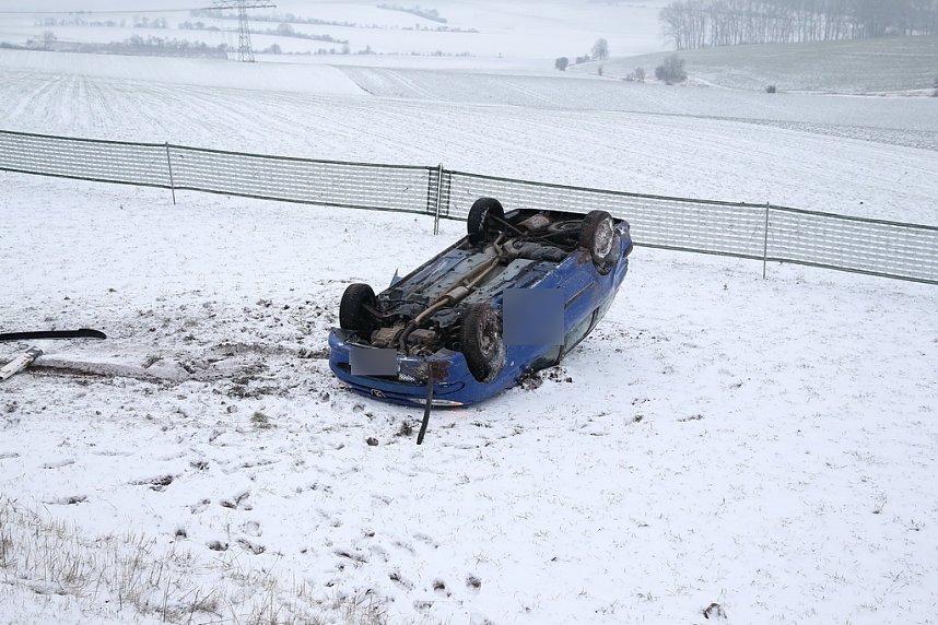 Verkehrsunfall auf den Hainer Bergen