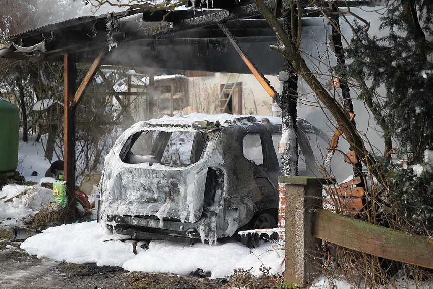 Autobrand in Niederspier