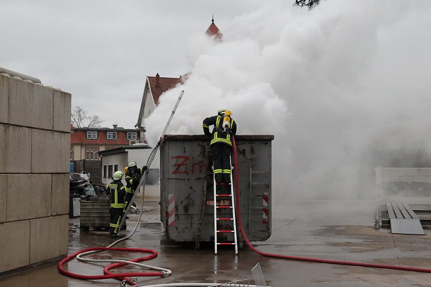Containerbrand in Sondershausen