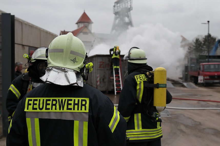 Containerbrand in Sondershausen