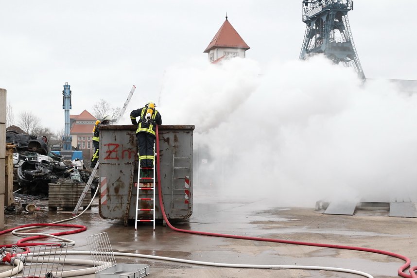 Containerbrand in Sondershausen