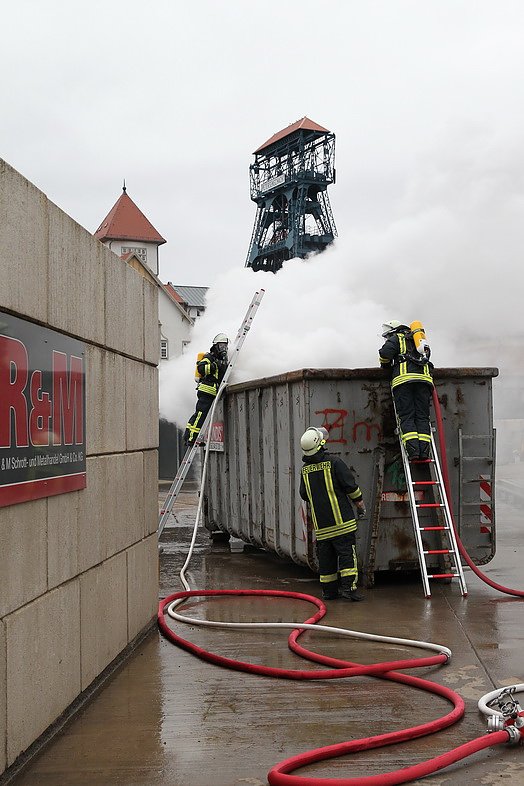 Containerbrand in Sondershausen