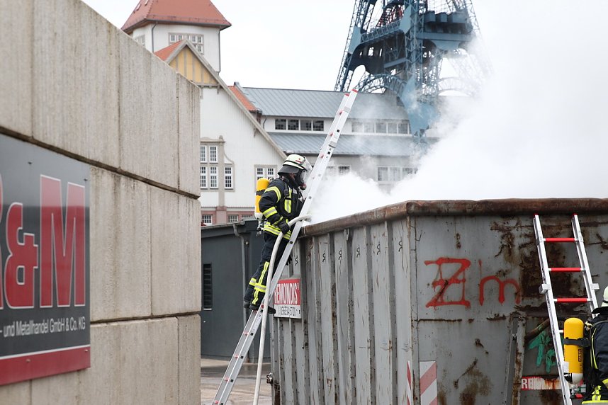 Containerbrand in Sondershausen