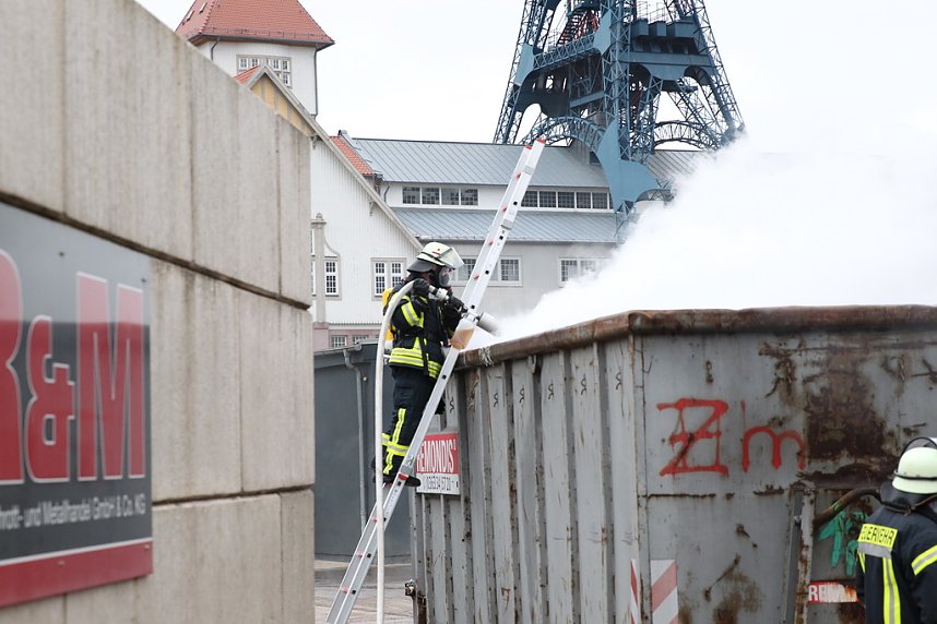 Containerbrand in Sondershausen