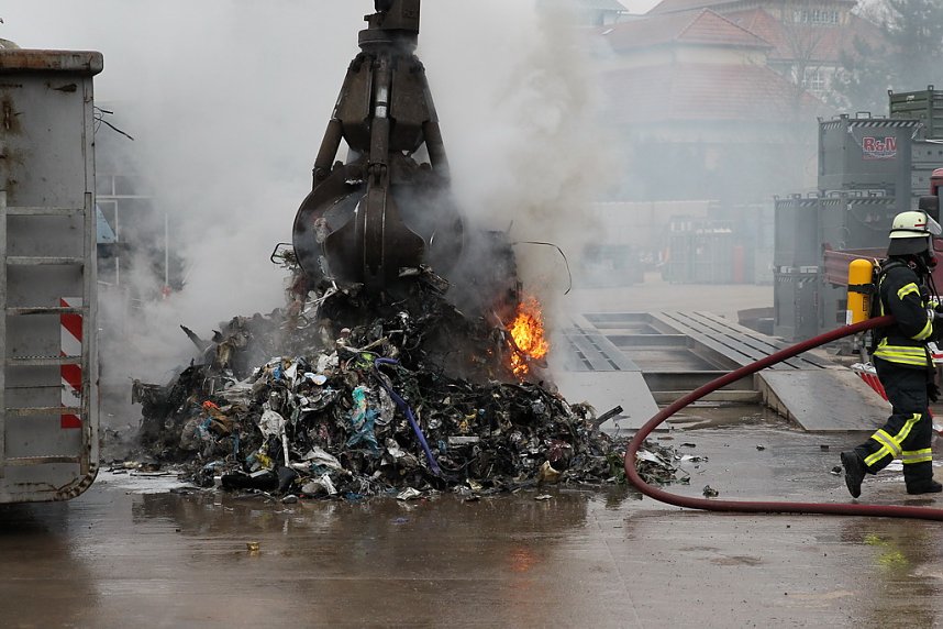 Containerbrand in Sondershausen