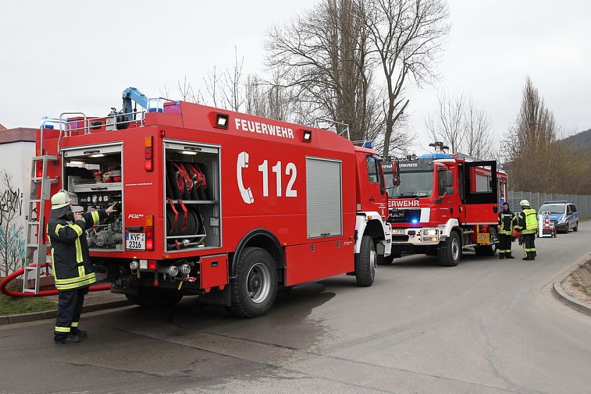 Containerbrand in Sondershausen