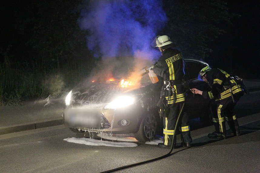 Fahrzeugbrand in Sondershausen