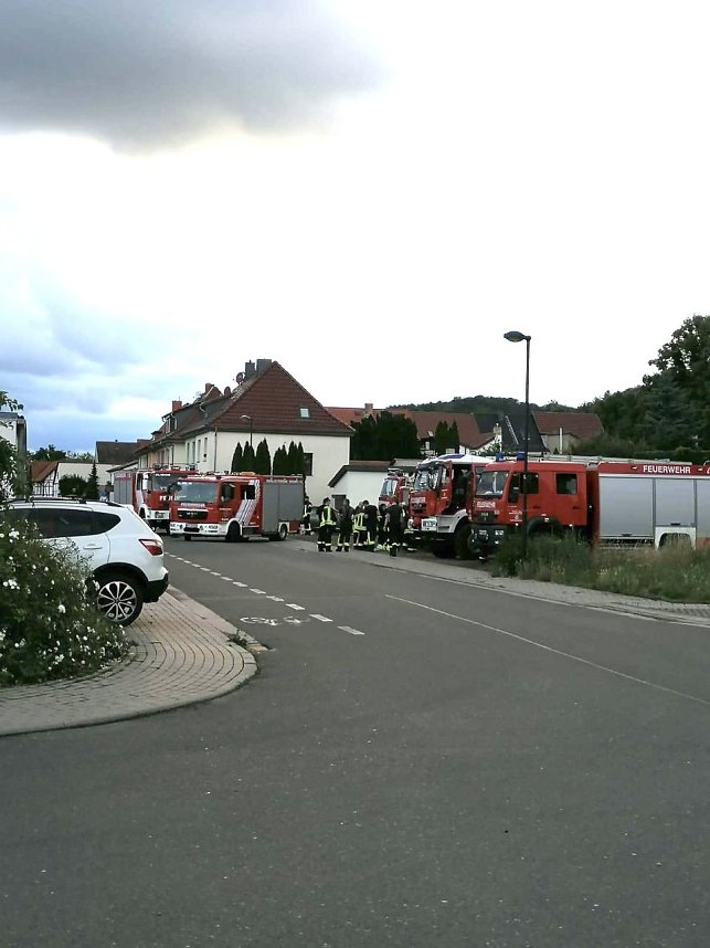 Gro&szlig;einsatz in Bad Frankenhausen
