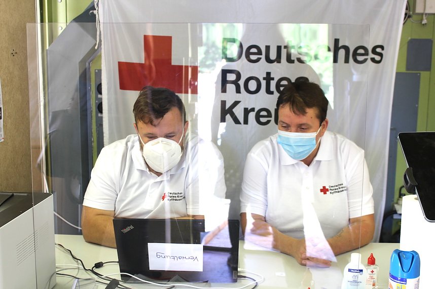 Besuch von Ministerpr&auml;sident Ramelow im DRK Kyffh&auml;userkreisverband in Sondershausen