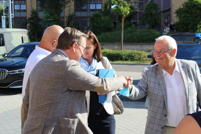 Besuch von Ministerpr&auml;sident Ramelow im DRK Kyffh&auml;userkreisverband in Sondershausen