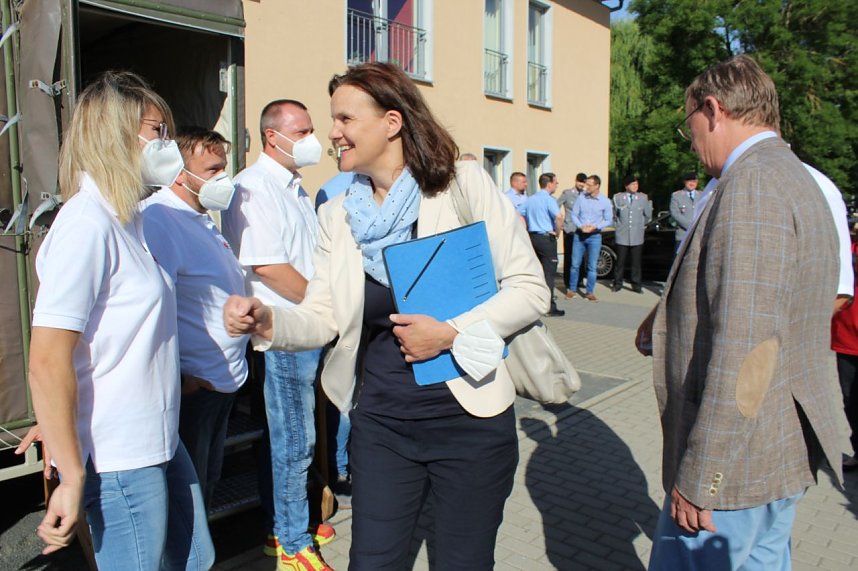 Besuch von Ministerpr&auml;sident Ramelow im DRK Kyffh&auml;userkreisverband in Sondershausen