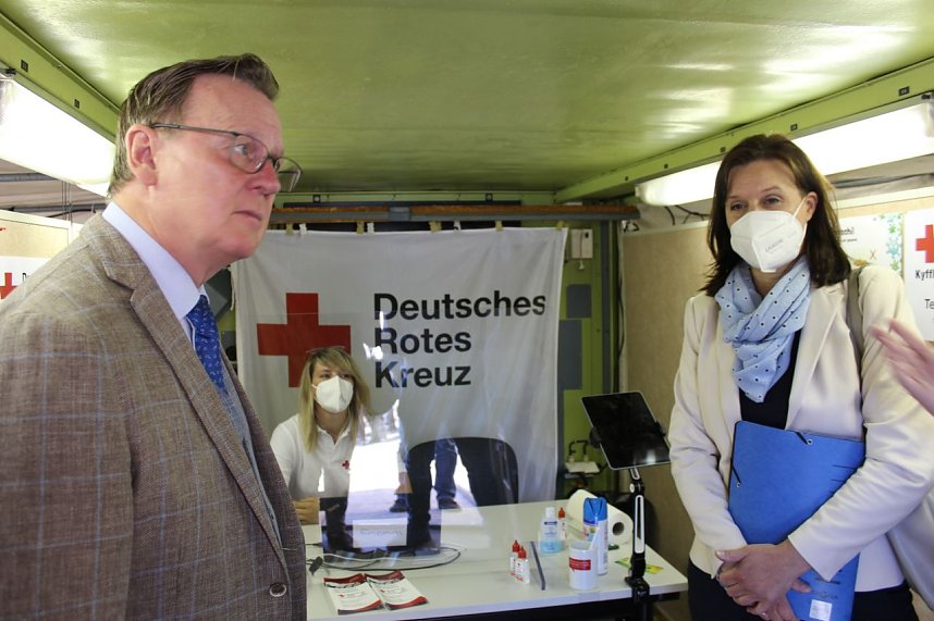 Besuch von Ministerpr&auml;sident Ramelow im DRK Kyffh&auml;userkreisverband in Sondershausen