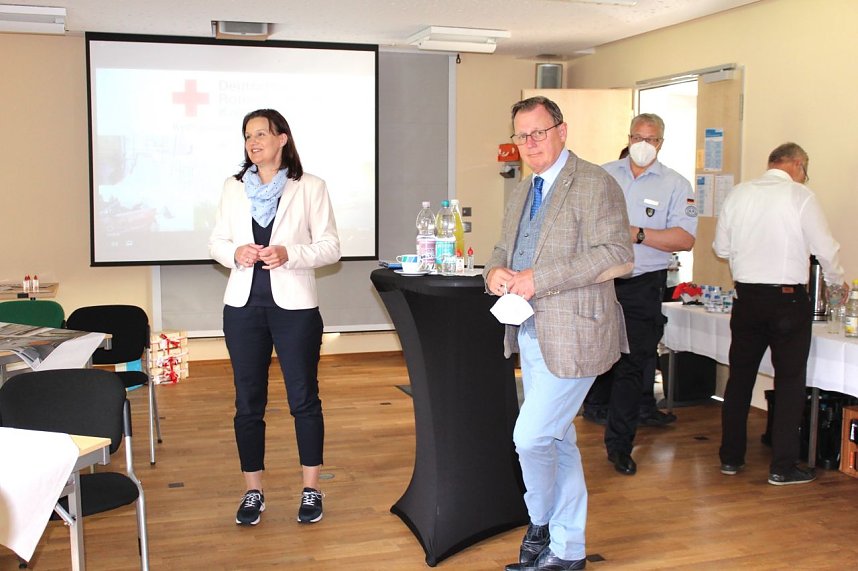 Besuch von Ministerpr&auml;sident Ramelow im DRK Kyffh&auml;userkreisverband in Sondershausen