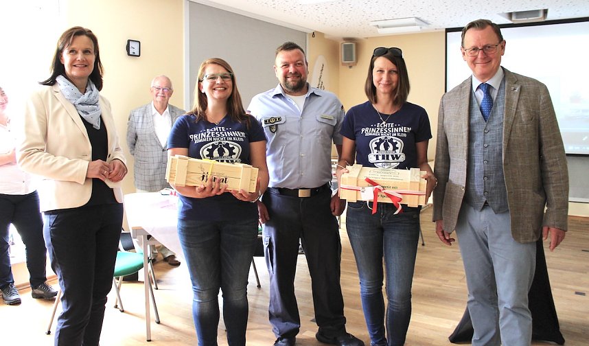 Besuch von Ministerpr&auml;sident Ramelow im DRK Kyffh&auml;userkreisverband in Sondershausen