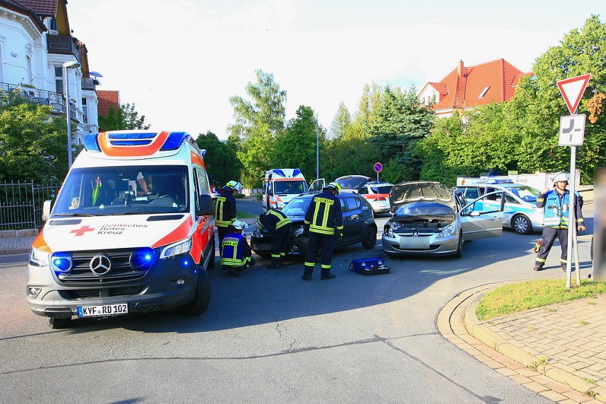 Unfall in Sondershausen