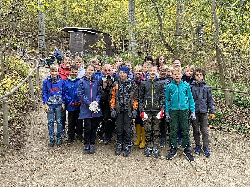 Arbeitseinsatz im Affenwald